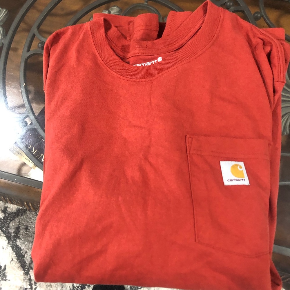 Carhartt Orange-Red Pocket Tee